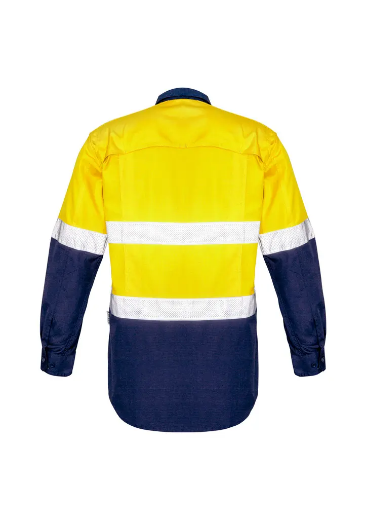 Picture of Syzmik, Mens Rugged Cooling Taped Hi Vis Spliced Shirt
